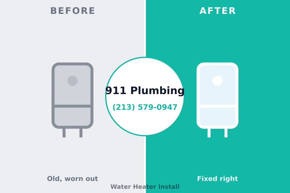 Before and after: plumbing repair Eagle Lake, MN